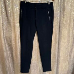 Vintage Rag & Bone Black Triacetate Crepe Skinny Trousers Pants  Size 6